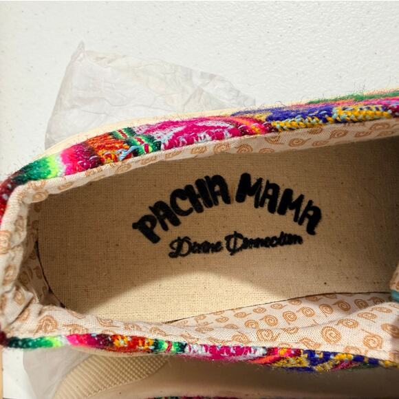 Pachamama Peru Womens S7 Handmade Woven Sneakers Boho Excellent Preowned - Picture 3 of 7
